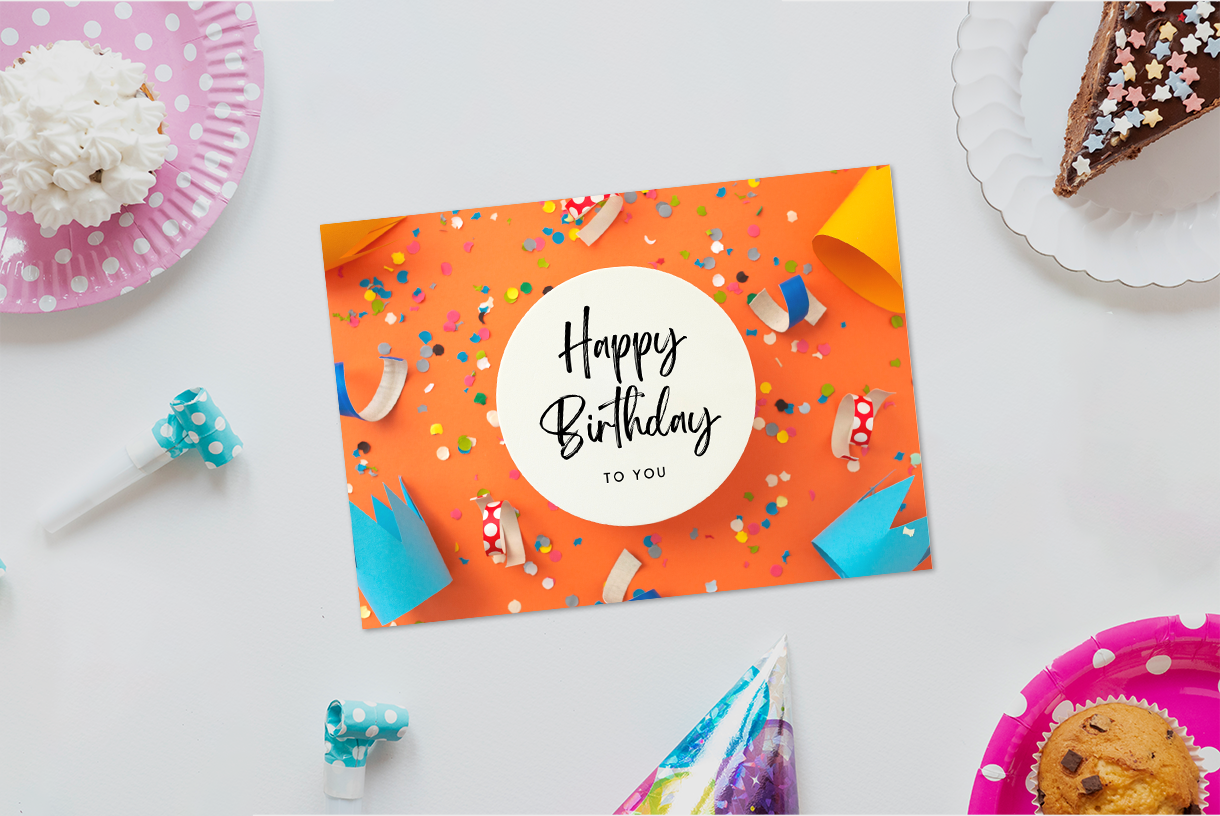 Carte invitation anniversaire