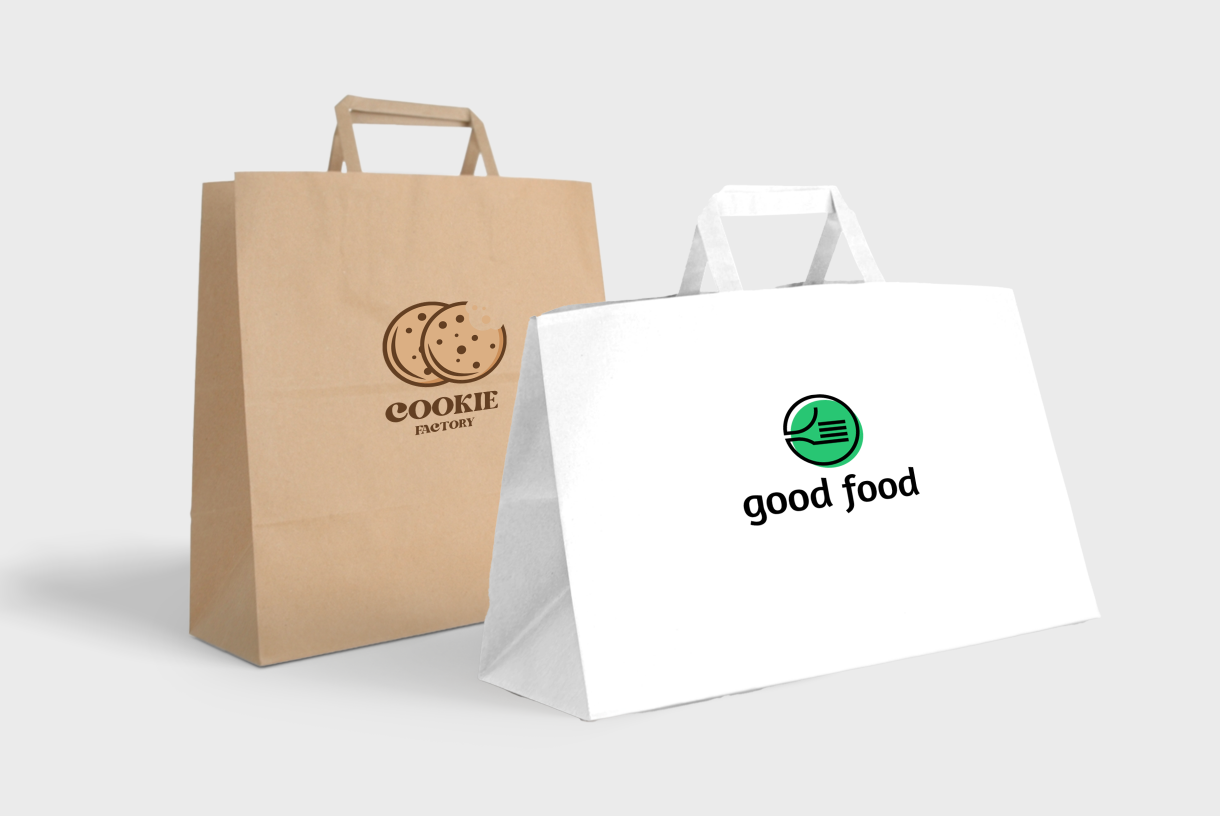Sacs en papier pour vente à emporter