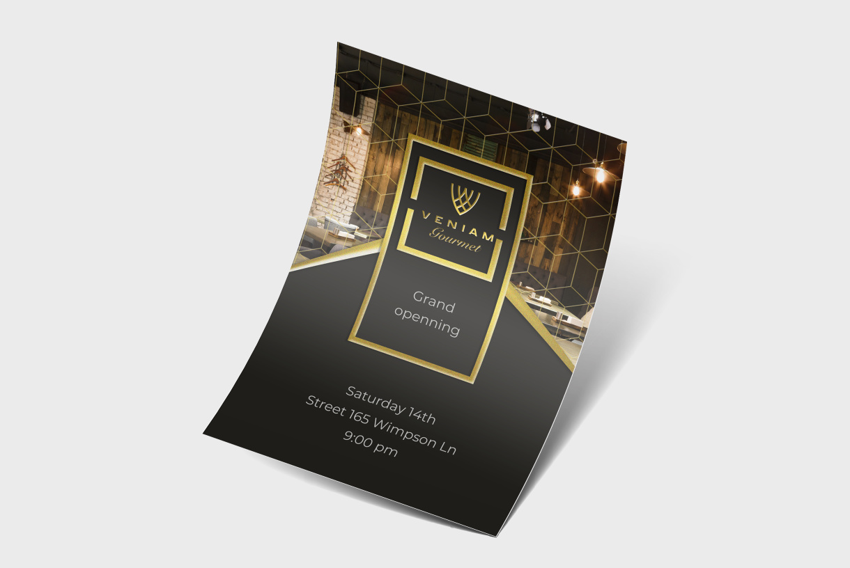Flyers avec finitions luxueuses